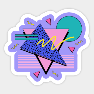 Memphis Pattern 4 / 80s Retro Sticker